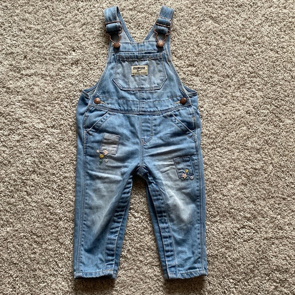 Oshkosh baby jean overalls